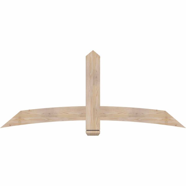 Ekena Millwork Bellingham Smooth Timber Gable Bracket, Douglas Fir, 72"W x 30"H x 1 1/2"D x 5 1/2"F, 10/12 Pitch GBW072X30X0206BEL00SDF - main